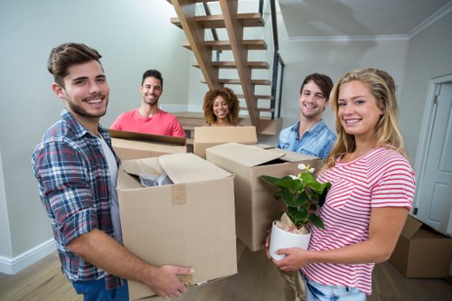 Removal van and moving boxes for a local Harrow move