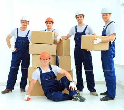 Removal team preparing a home move in Harrow