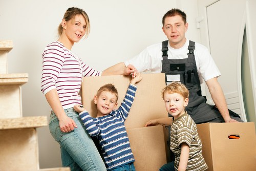 Careful loading of belongings for removals in Harrow