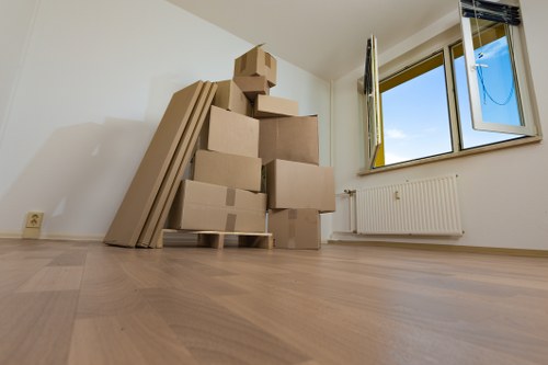 Moving day unloading at a Harrow home