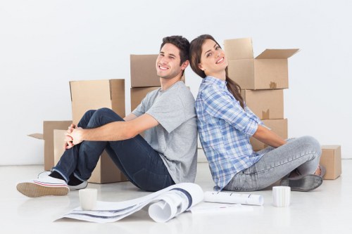 Packing and handling office furniture during a Harrow relocation