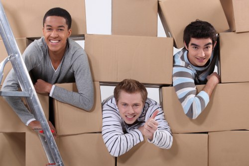 Local moving van supporting a small flat move in Harrow