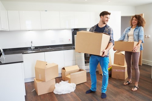 Local moving service handling boxes and furniture
