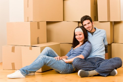 Removal van service helping with a move in Harrow
