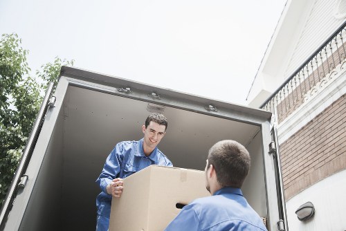 Careful loading of household furniture for a move in Harrow